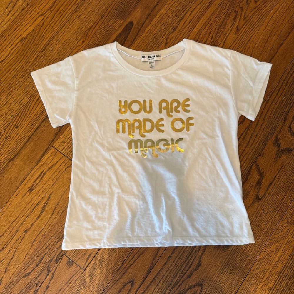 Suburban Riot - Youth Large Top - You Are Made of Magic - Never Worn